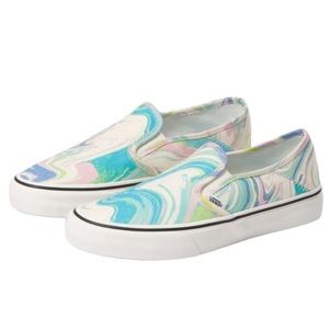 resin swirl Vans women’s size 7.5 slip ons